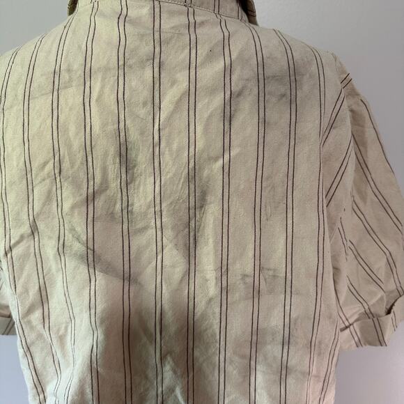 SEZANE Women's Joshua Shirt Size 6 In Ecru - Picture 7 of 10
